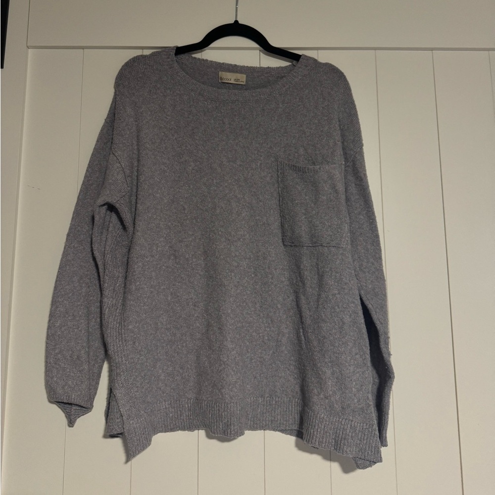 Grey Sweater with Pocket